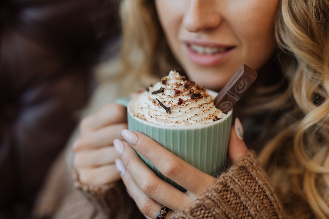 hot chocolate in coffee