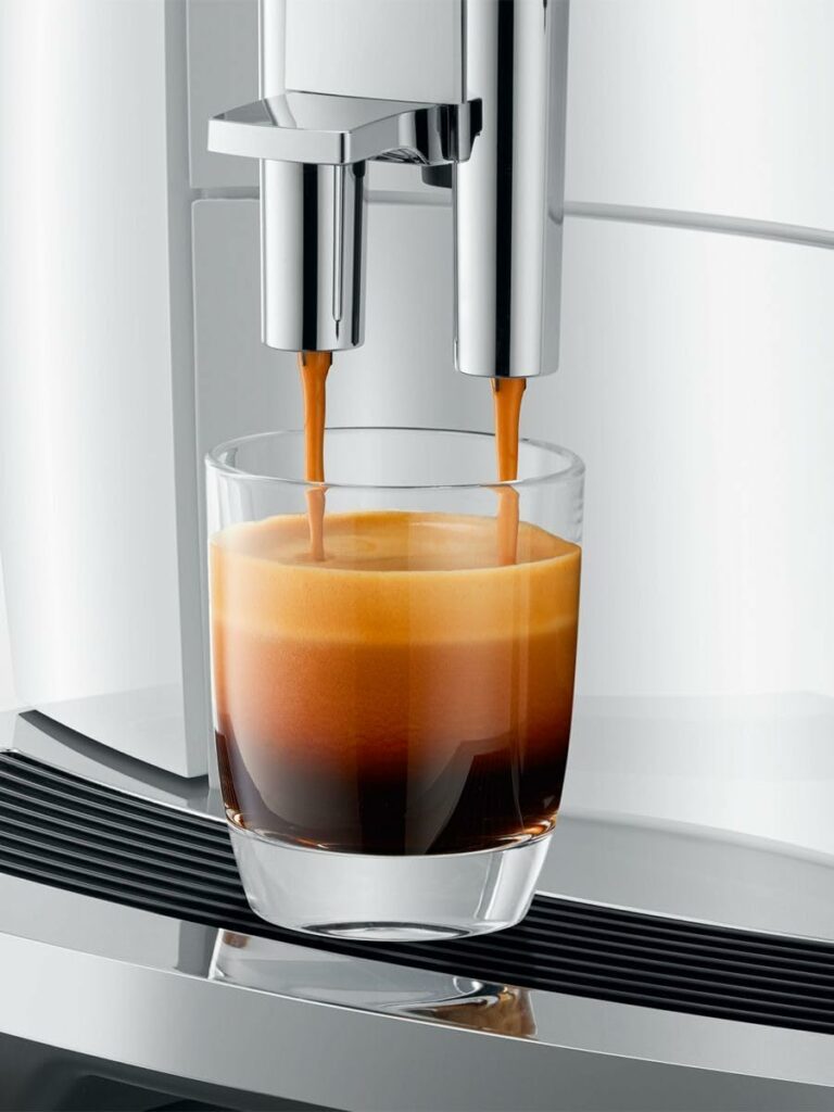 Jura E8 Chrome Automatic Coffee Machine Perfect Cup