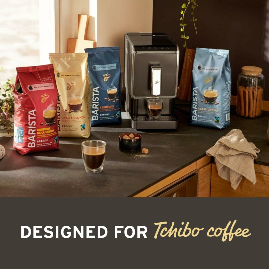 Tchibo Single Serve Coffee Maker On the Bench